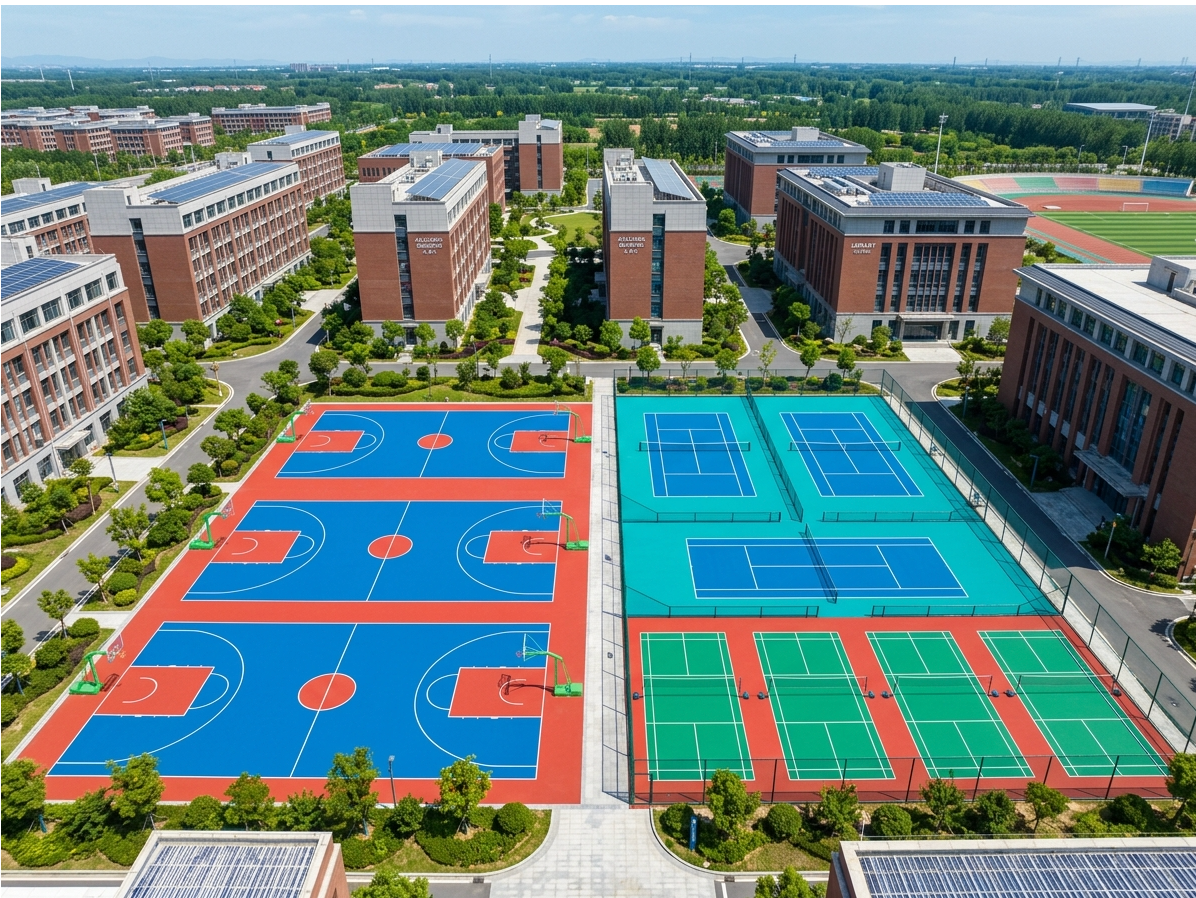 新乡市硅PU球场EPDM塑胶跑道 - 方案